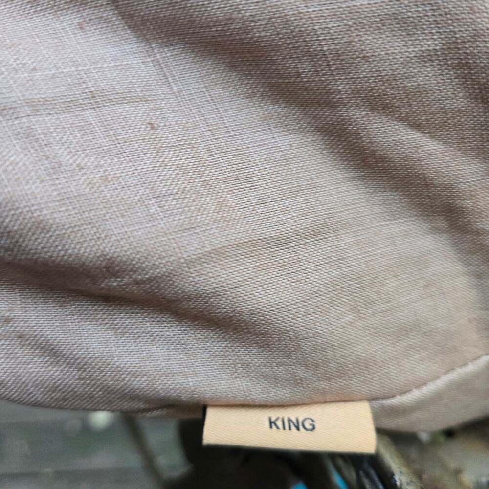 New Quince 100% European Flax Linen King 4Pc Sheet Set Toffee $204 MSRP - Picture 7 of 7
